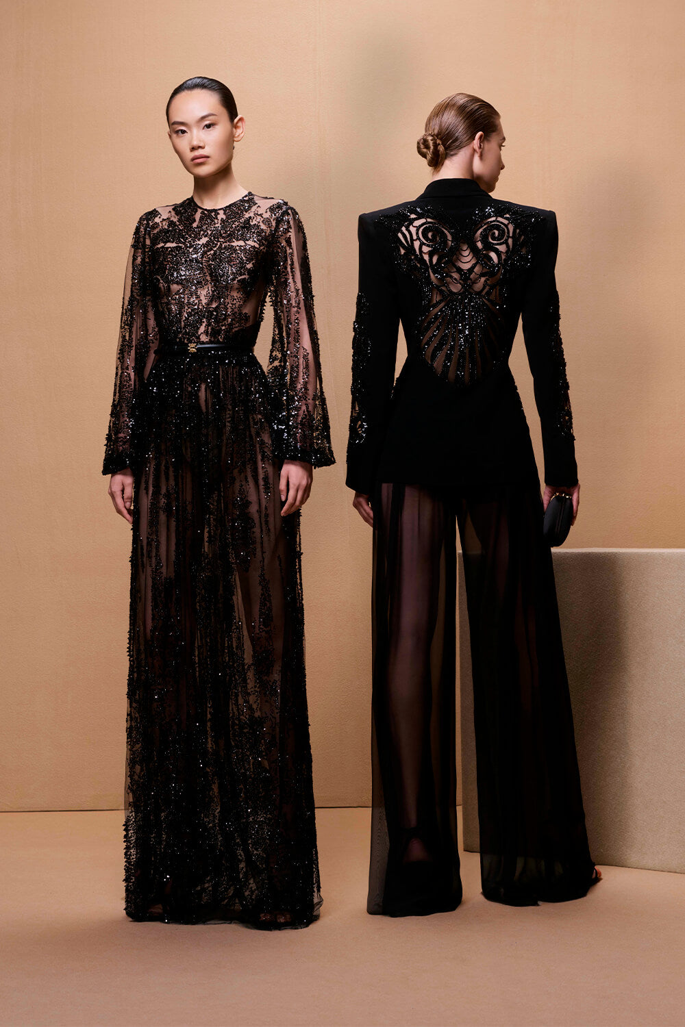 Zuhair Murad, Shimmering Sleeved Dress | Esposa