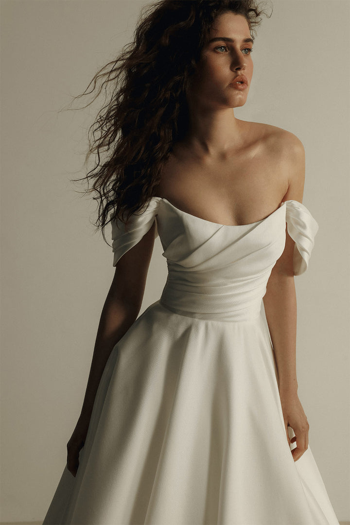 Eva Lendel, Devon, Graceful A-Line Gown | Esposa