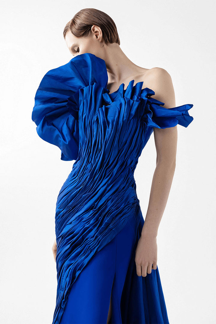 Gaby Charbachy, Pleated Mermaid Gown | Esposa