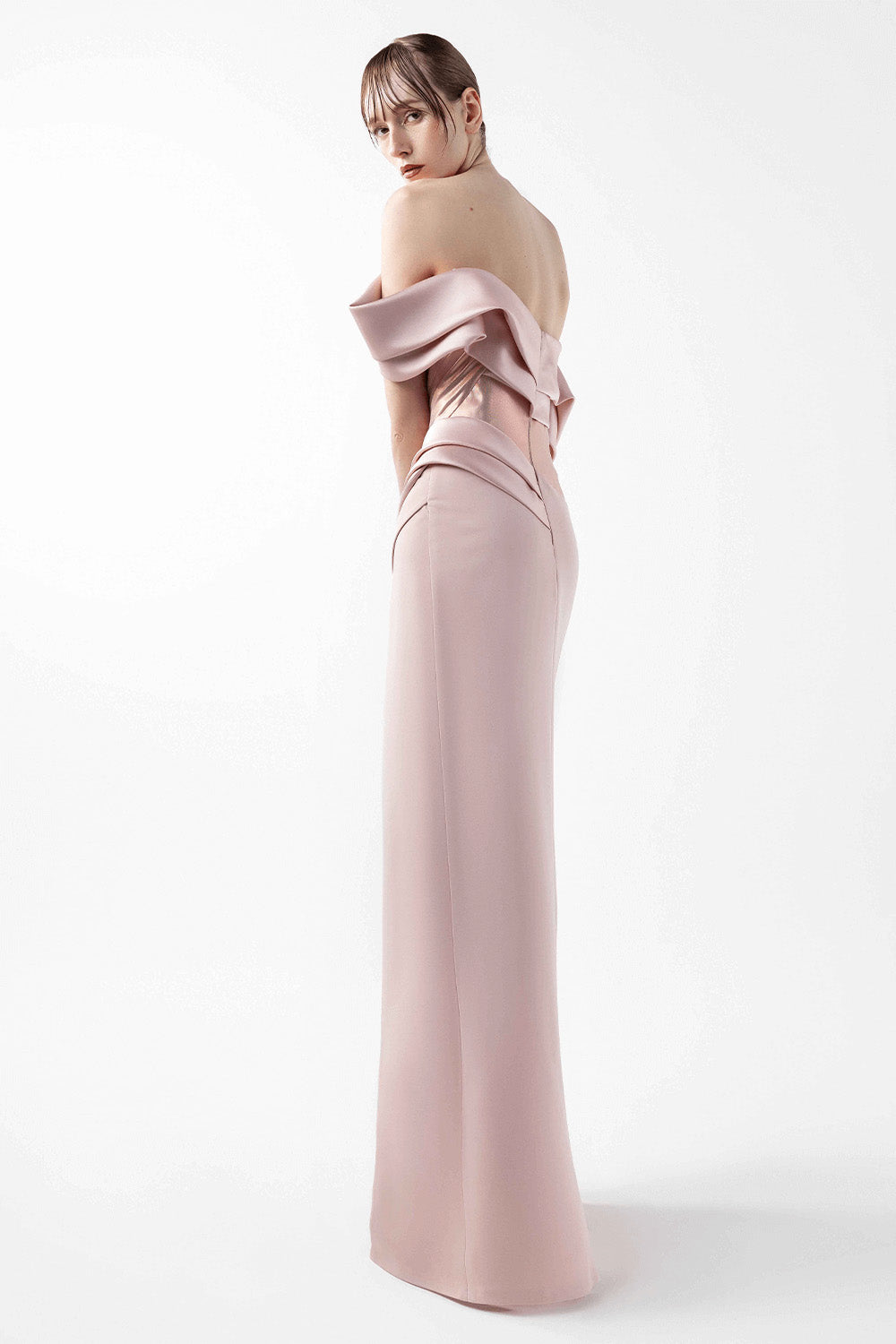 Gaby Charbachy, Elegant Straight Gown | Esposa