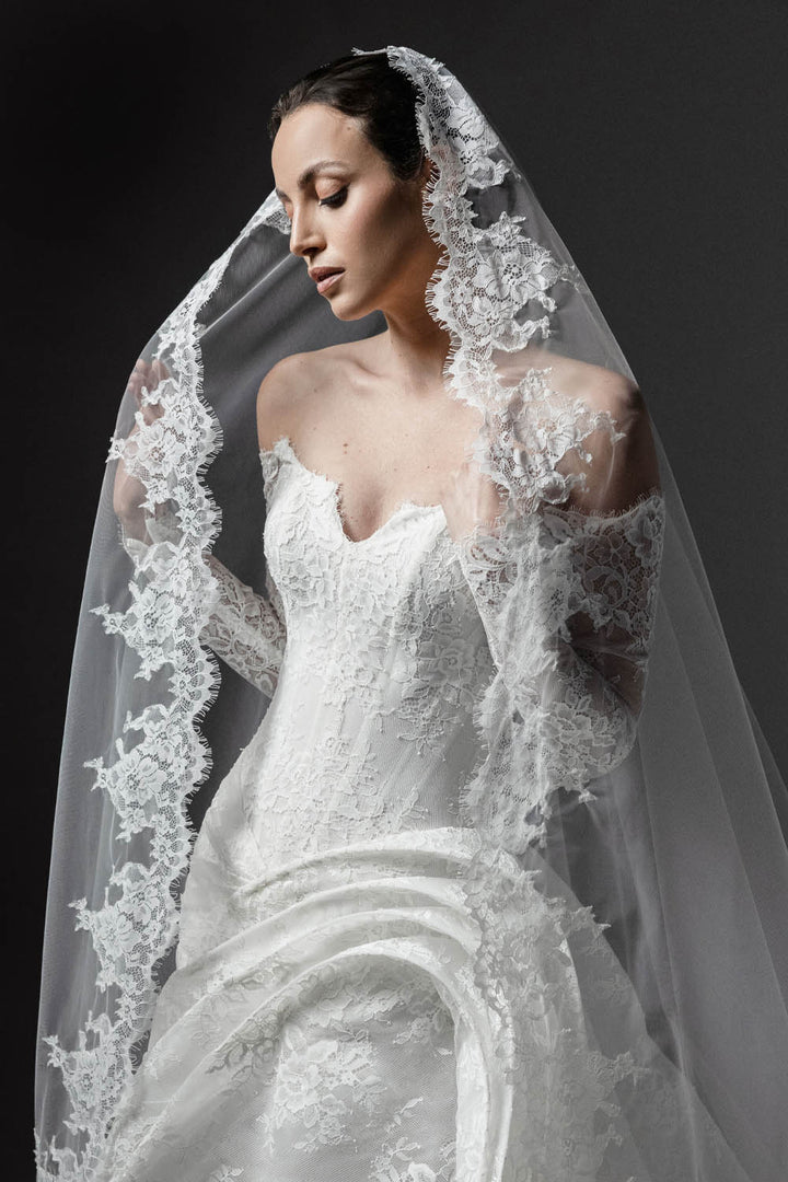 Plume by Kristie, Gemini, Romantic Lace A-Line Gown | Esposa