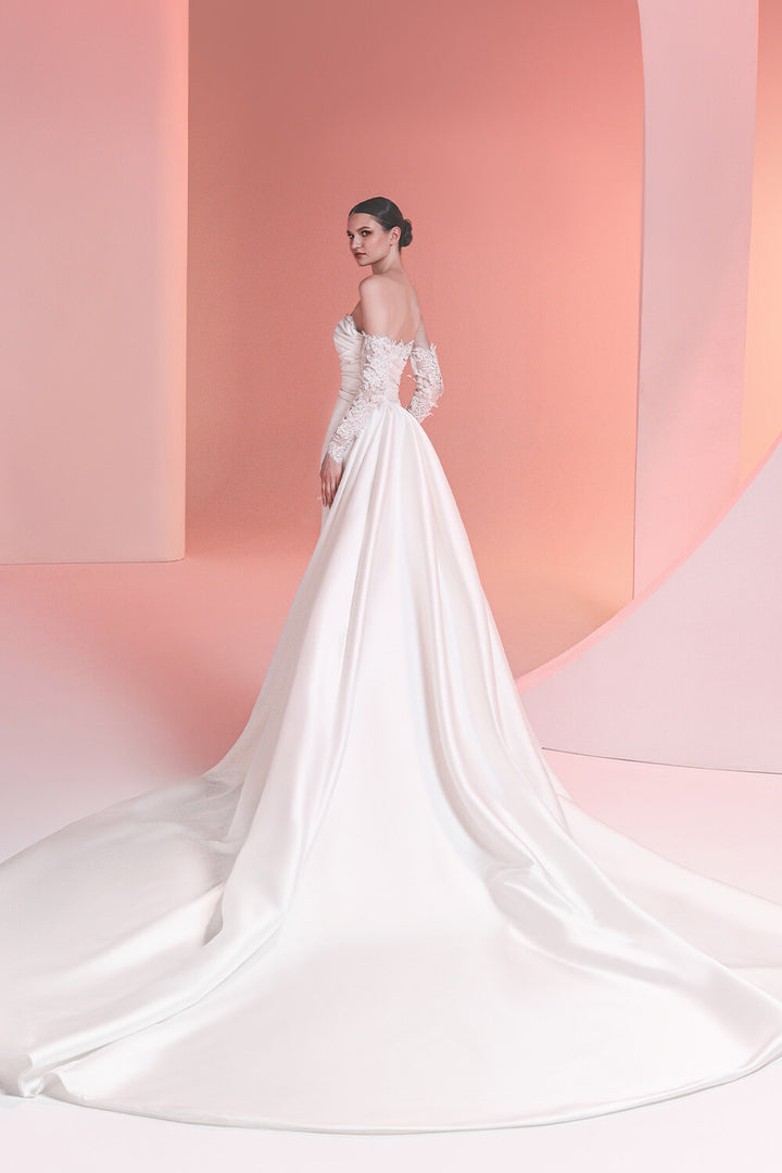 Plume by Kristie, Structured Straight Gown | Esposa