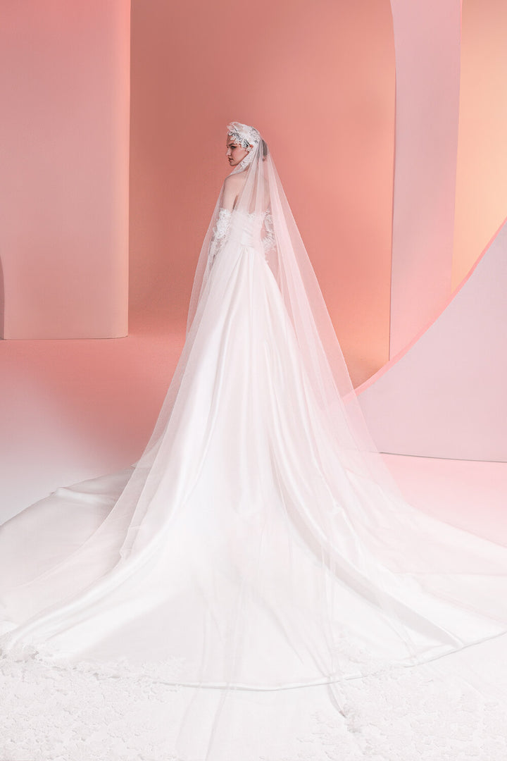 Plume by Kristie, Structured Straight Gown | Esposa