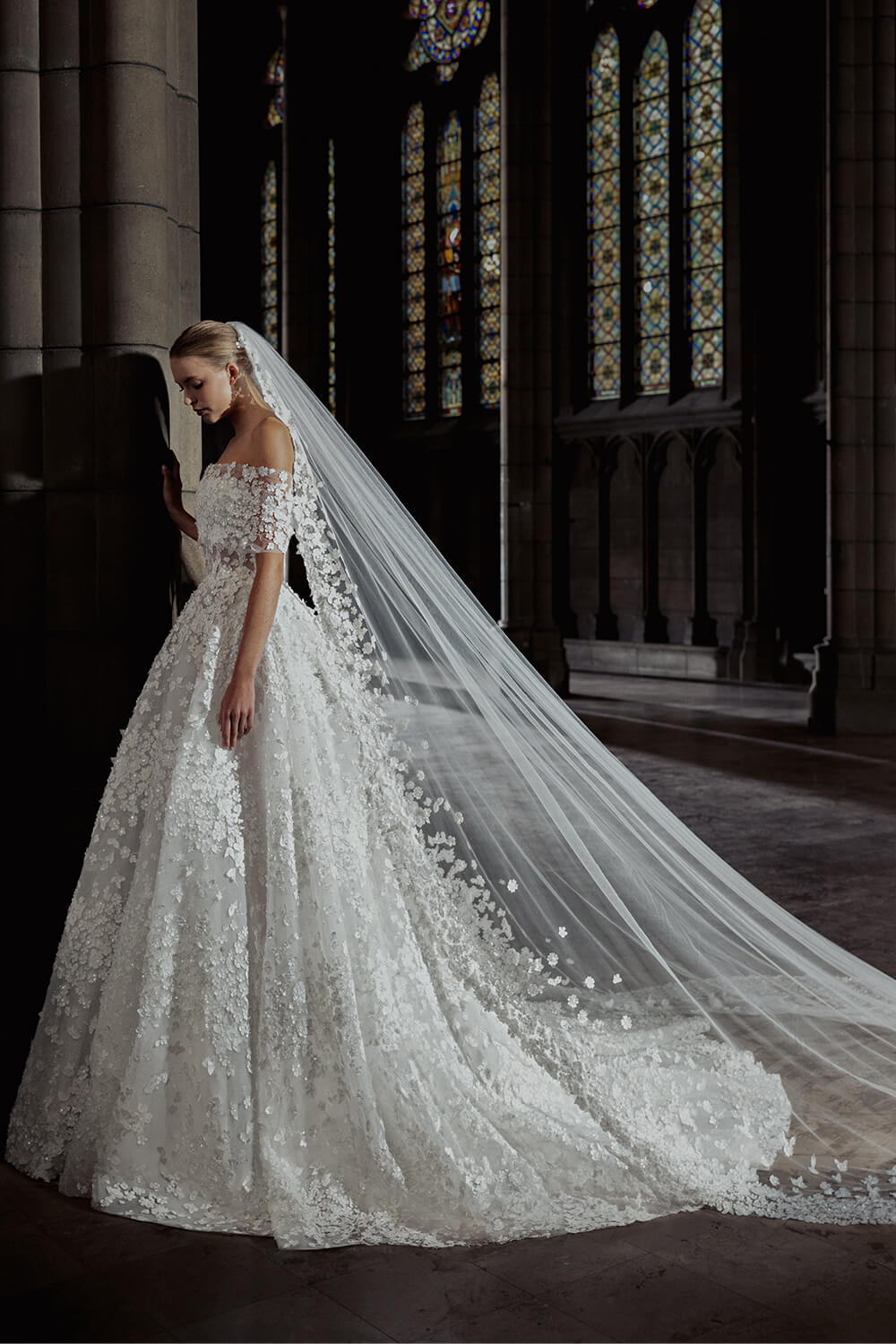 Zuhair Murad, Lace Floral Gown | Esposa