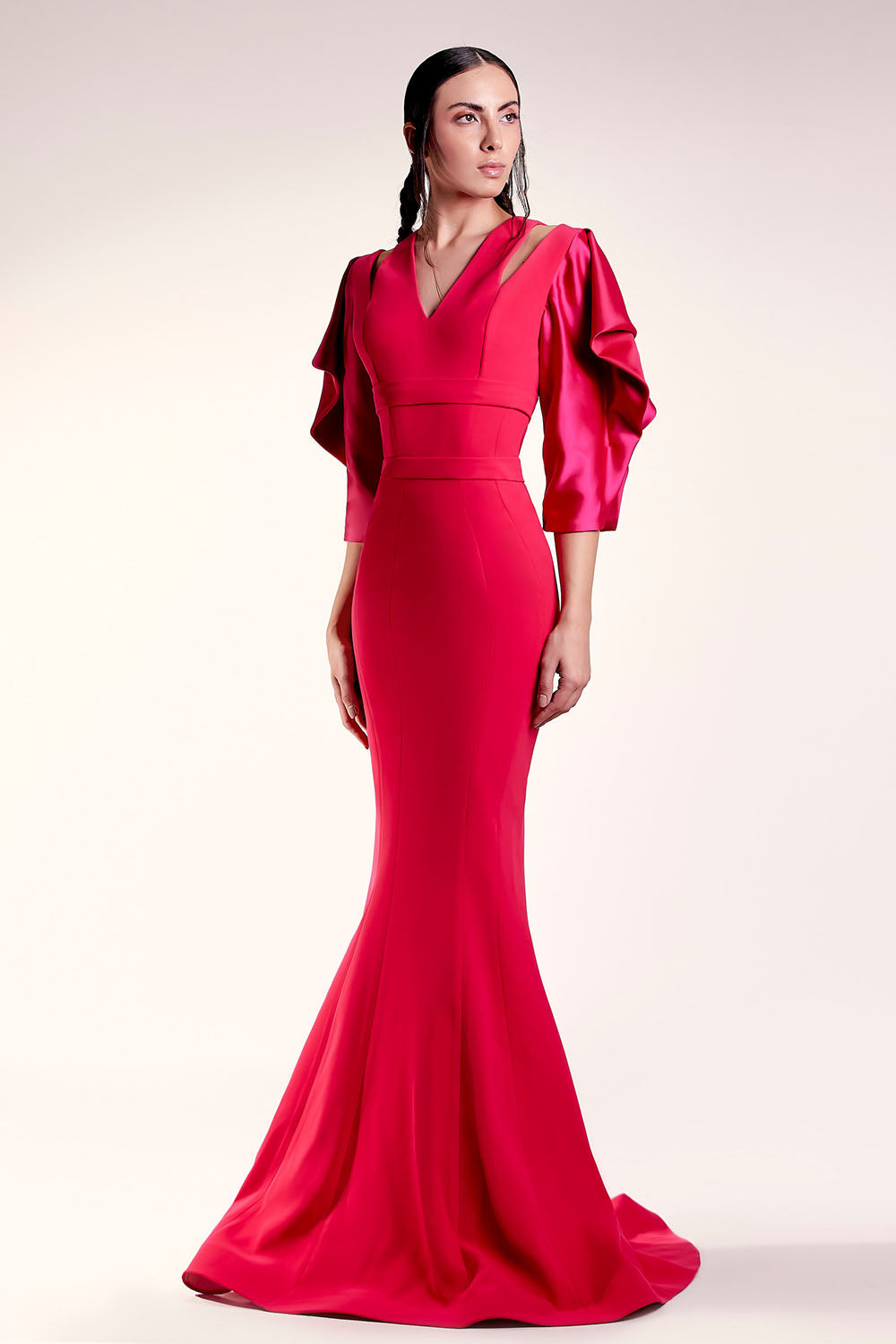 Gaby Charbachy, Sculpted Elegant Gown | Esposa