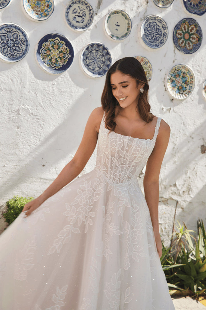 Calla Blanche, Sparkly A-Line Gown | Esposa