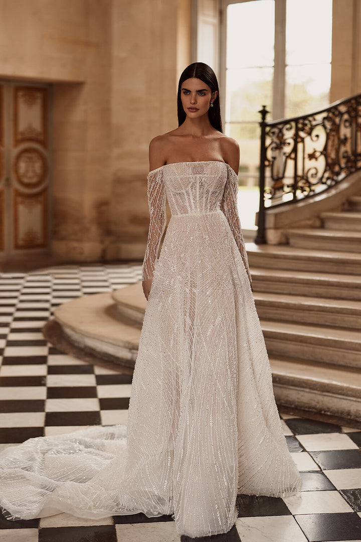 Milla Nova, Beaded Dress With Sleeves | Esposa