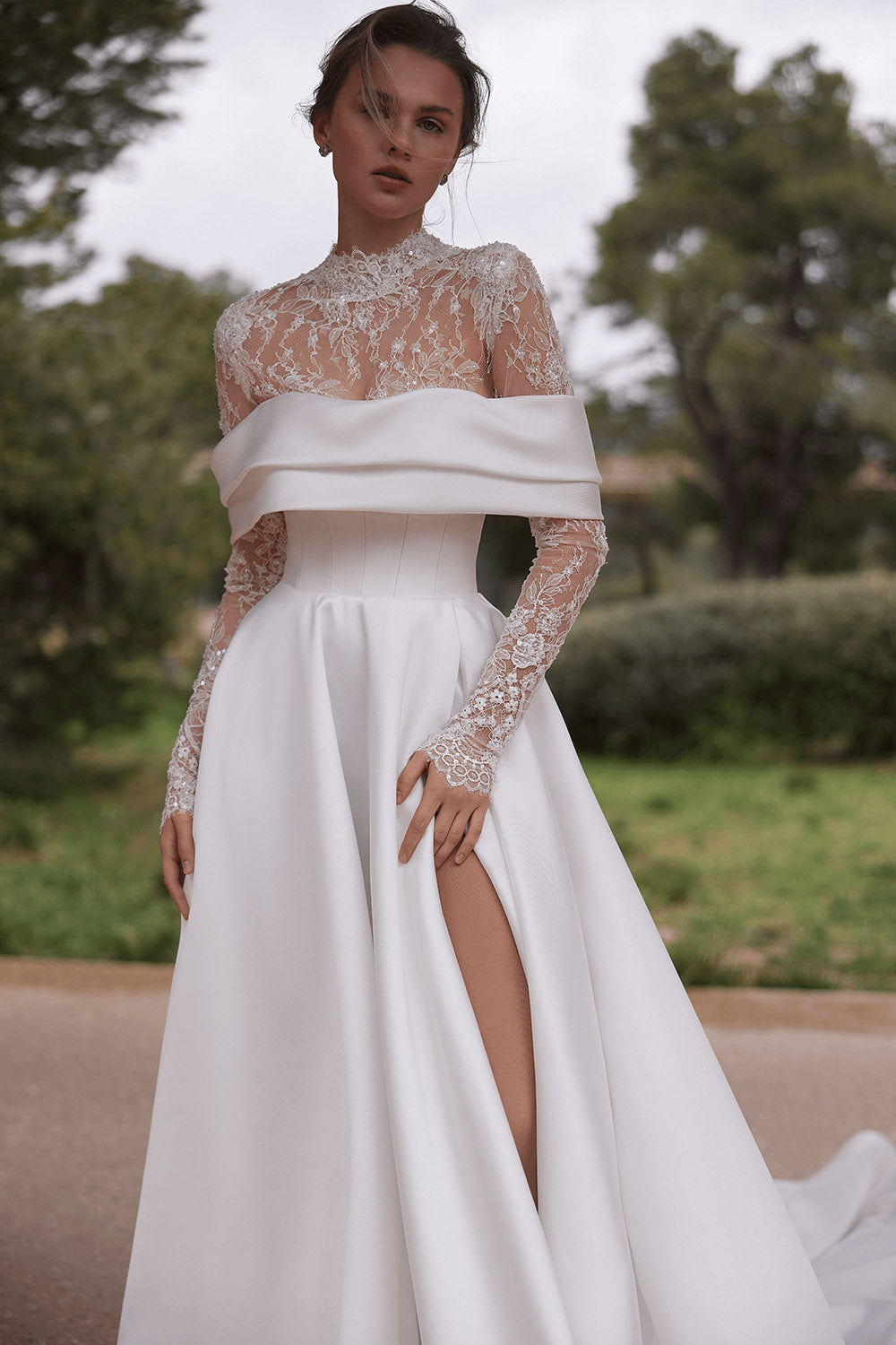 Eva Lendel, Mori, Minimalist A-Line Gown | Esposa