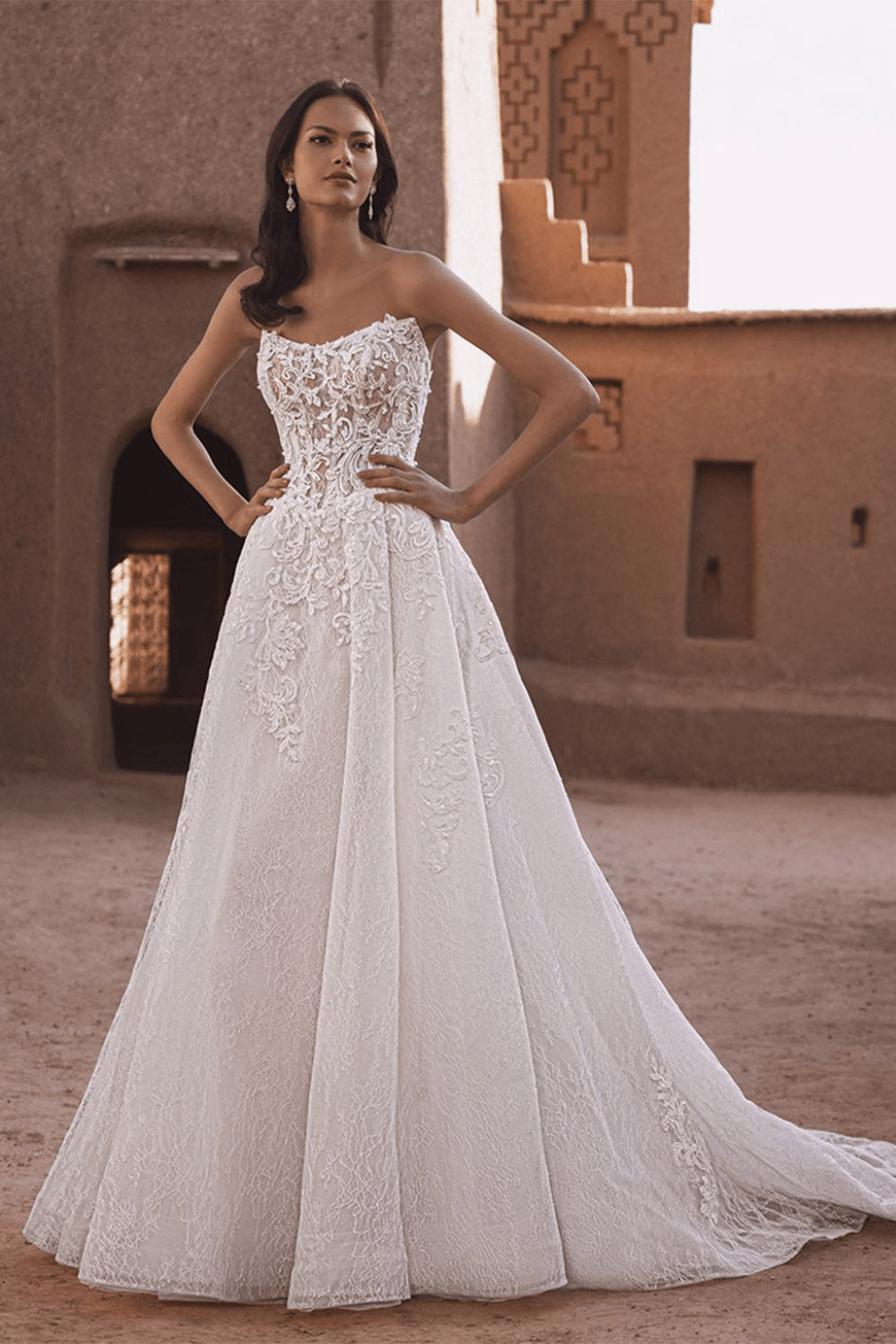 Enzoani Blue, Tabitha, Sophisticated A-Line Gown | Esposa