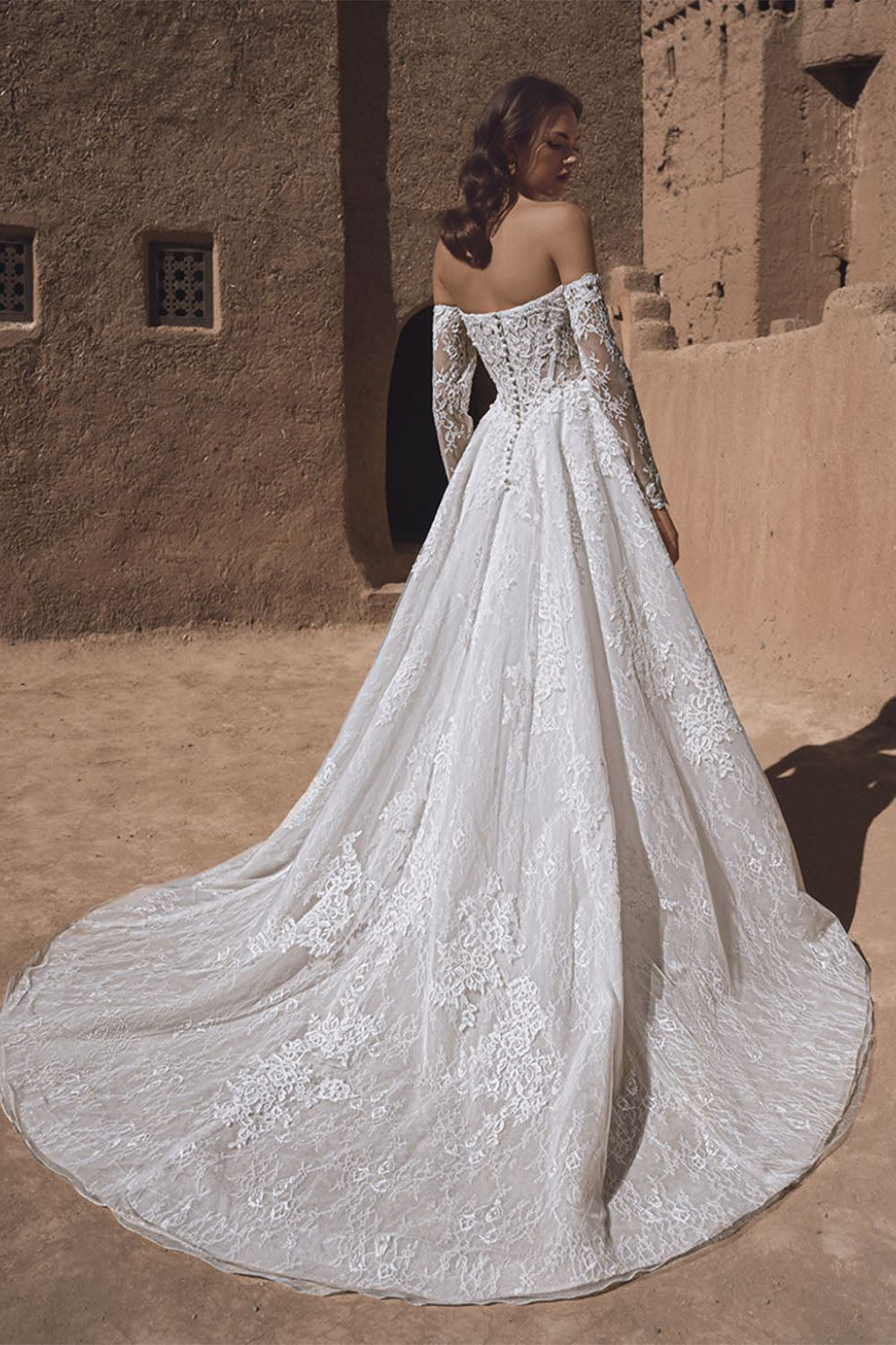 Enzoani Blue, Tia, Regal A-Line Gown | Esposa