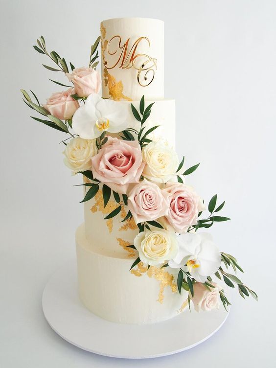 Floral Bride to Be Cake. Bachelorette Cake. Delivery in Noida and Gurgaon –  Creme Castle