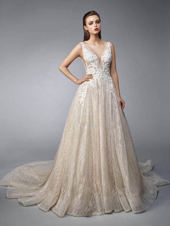 champagne enzoani gown