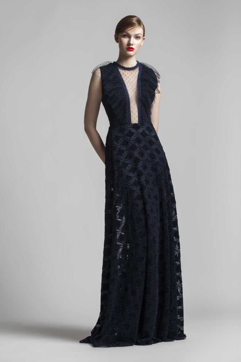 black evening gown