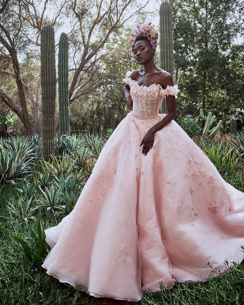 Harpy - pink wedding dress by Esposacouture