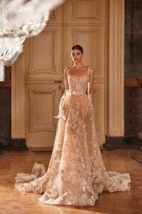 فلورنس | فستان زفاف باللّون العاجي