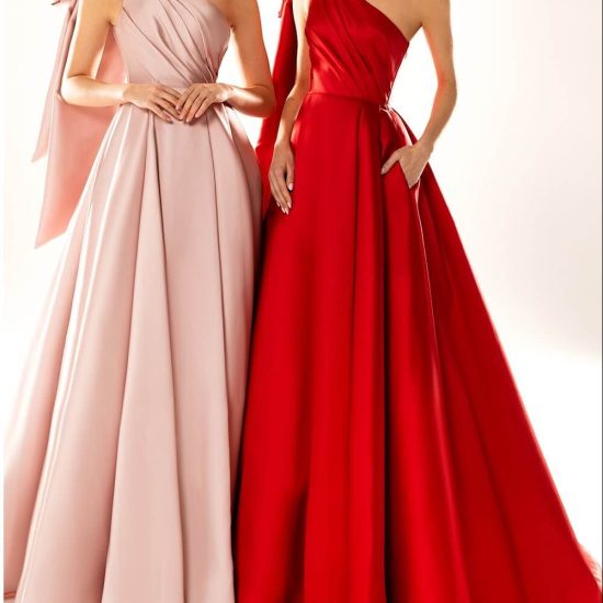 Pink and red dresses