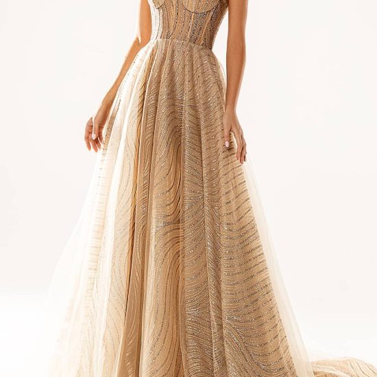 Gold beaded dress