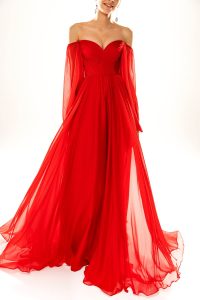 ٢١١١١ |  فستان طويل مع أكمام طويلة
