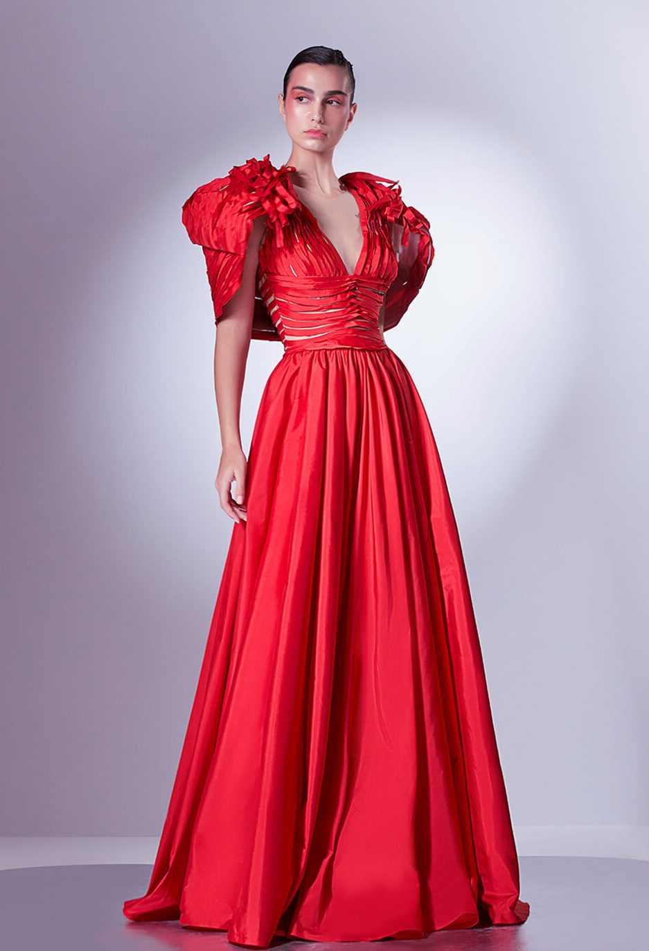 GCS-13021 red evening dress