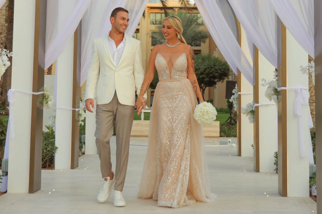Mona Kattan Tied the Knot in Two Dresses from Esposa Privé