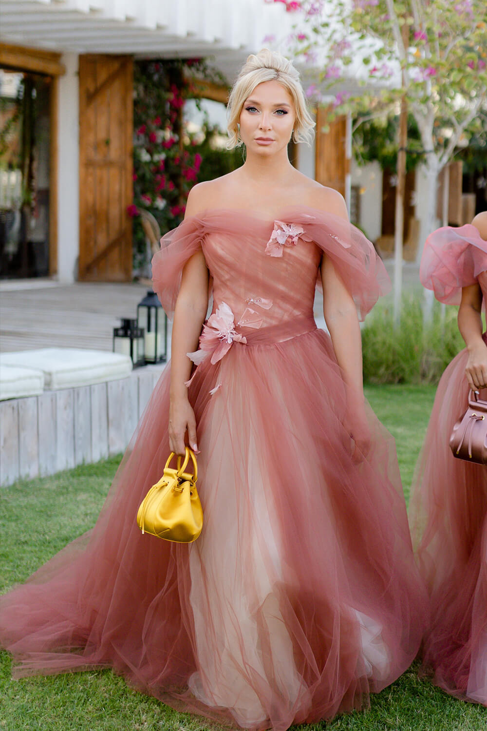 BX1081 pink dress gown evening