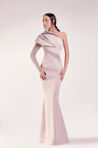 GCS 1414 | Long Shoulder Dress