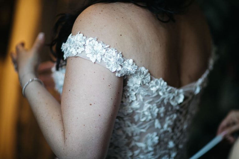 Dress corset close-up