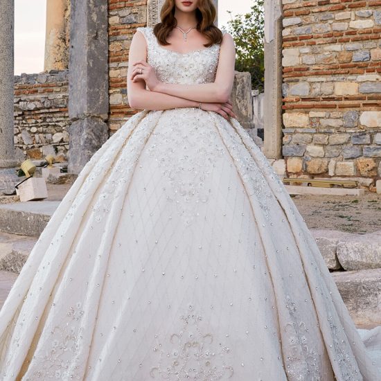 Voluminous Bedazzled Ball Gown