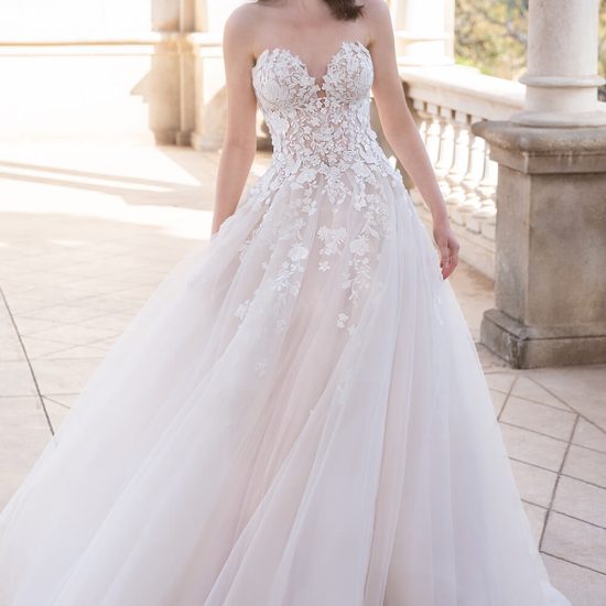 cecile flowy A-line gown