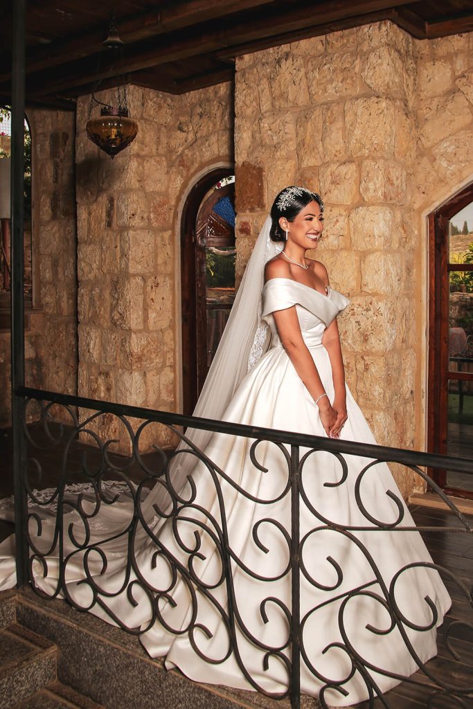 bride making an entrance