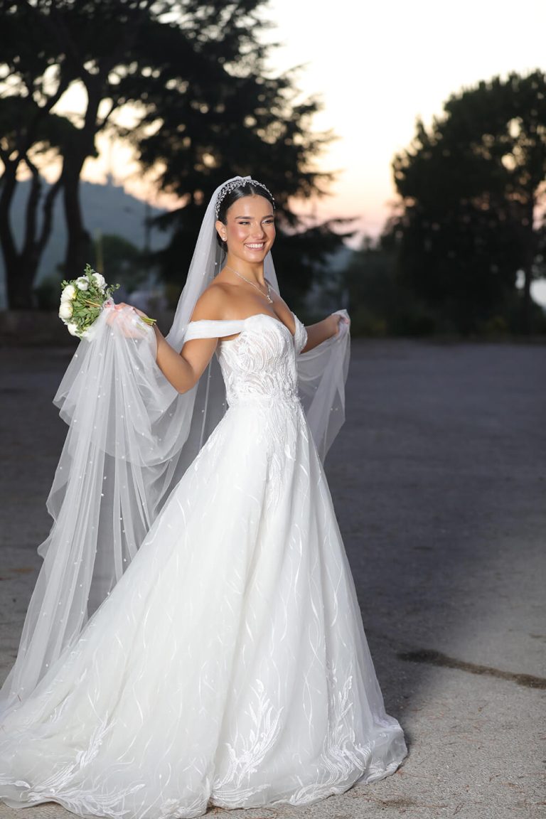 A-line wedding gown