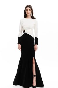 FW22-024A | Two-Colored Dress