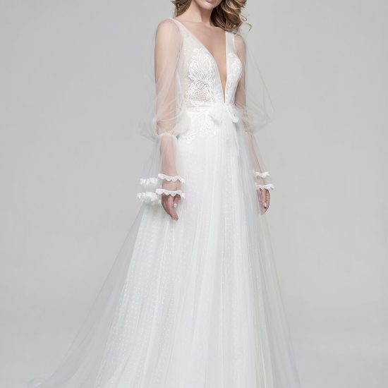 cineraria romantic bridal gown