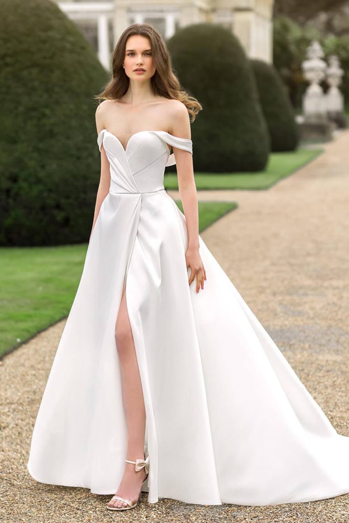 Plain  Simple Wedding Dresses  WED2B