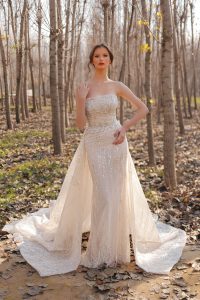 Camil | Strapless Beaded Wedding Dress