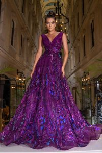Style 805Q367 | Colorful Evening Gown