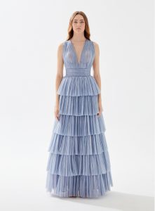 52058 | Ruffled Bridesmaid Dress