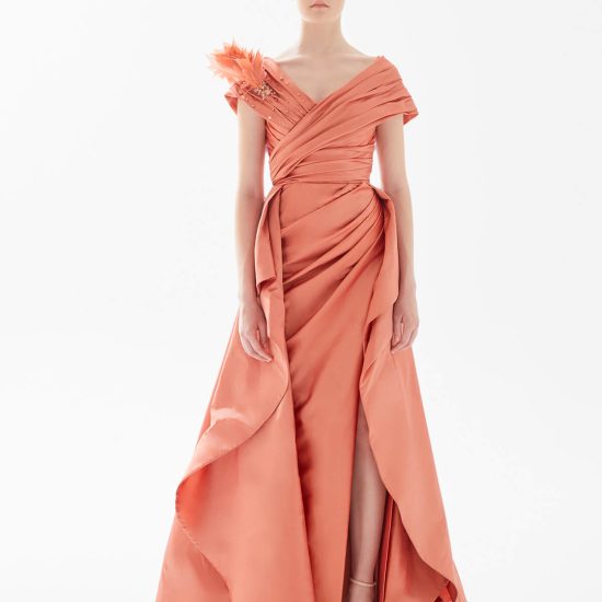 Evening Dress with Over skirt