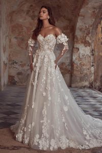 123111 | Floral Bridal Dress
