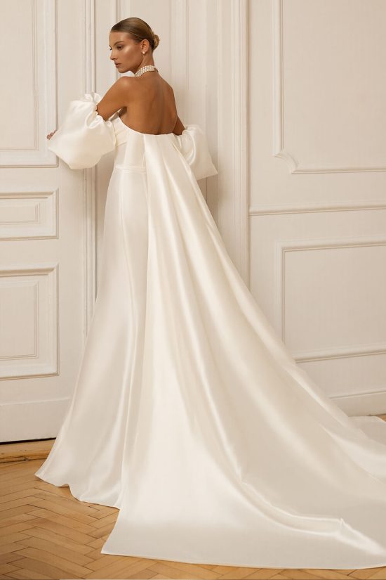 strapless ball gown back