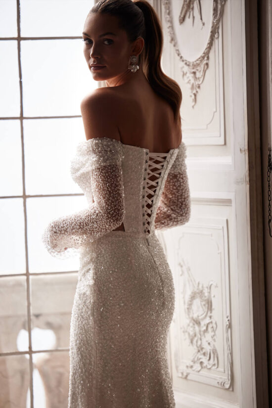 corset back wedding dress