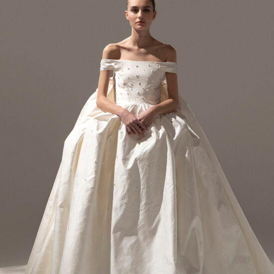 simple ballgown wedding dress