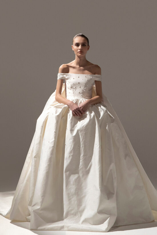 simple ballgown wedding dress