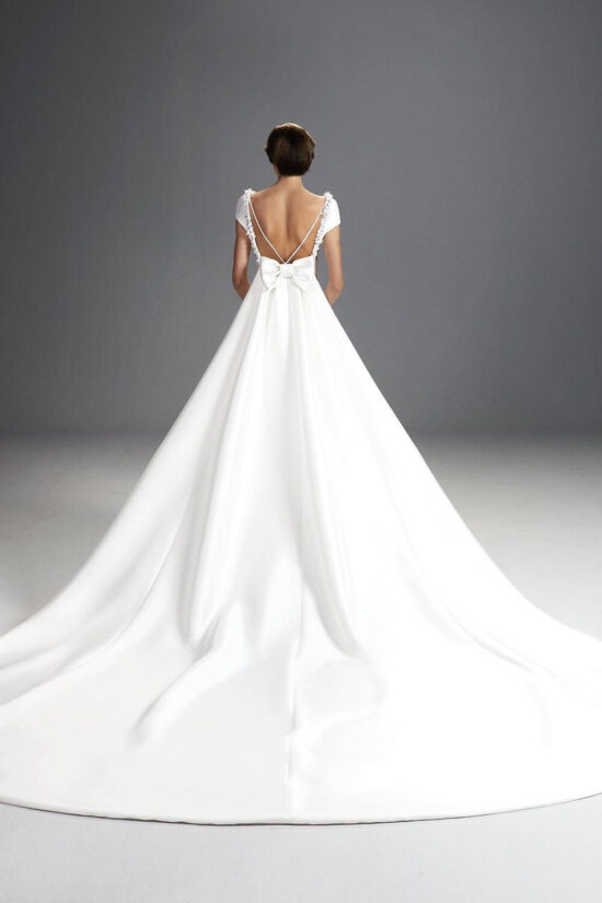 mikado wedding gown