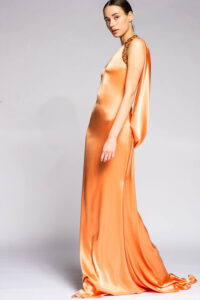 Odenbach | Crepe Orange Gown