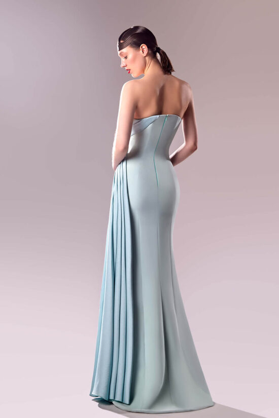 baby blue evening gown