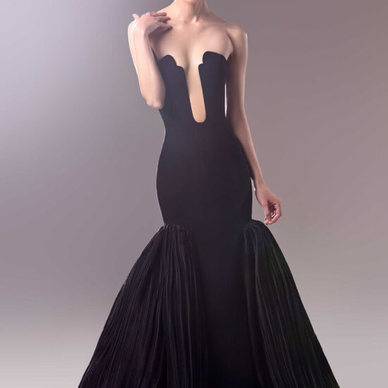 sexy black gown