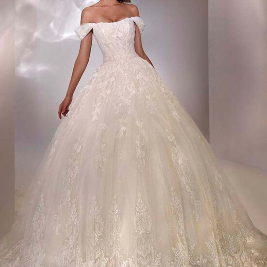 lace princess wedding dress