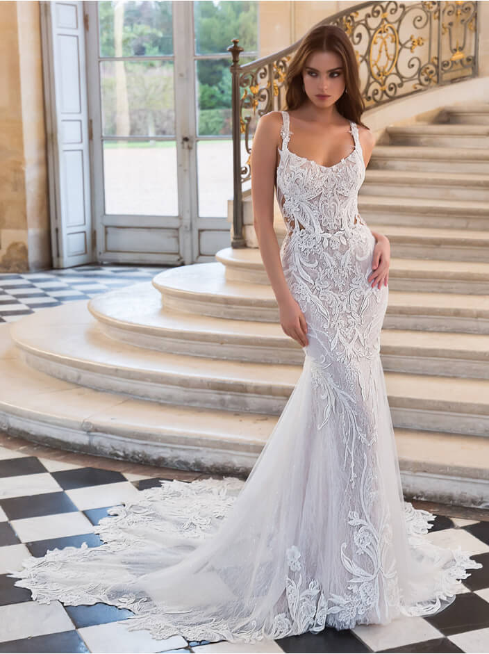 mermaid lace gown