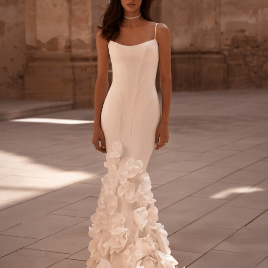 Simple white gown